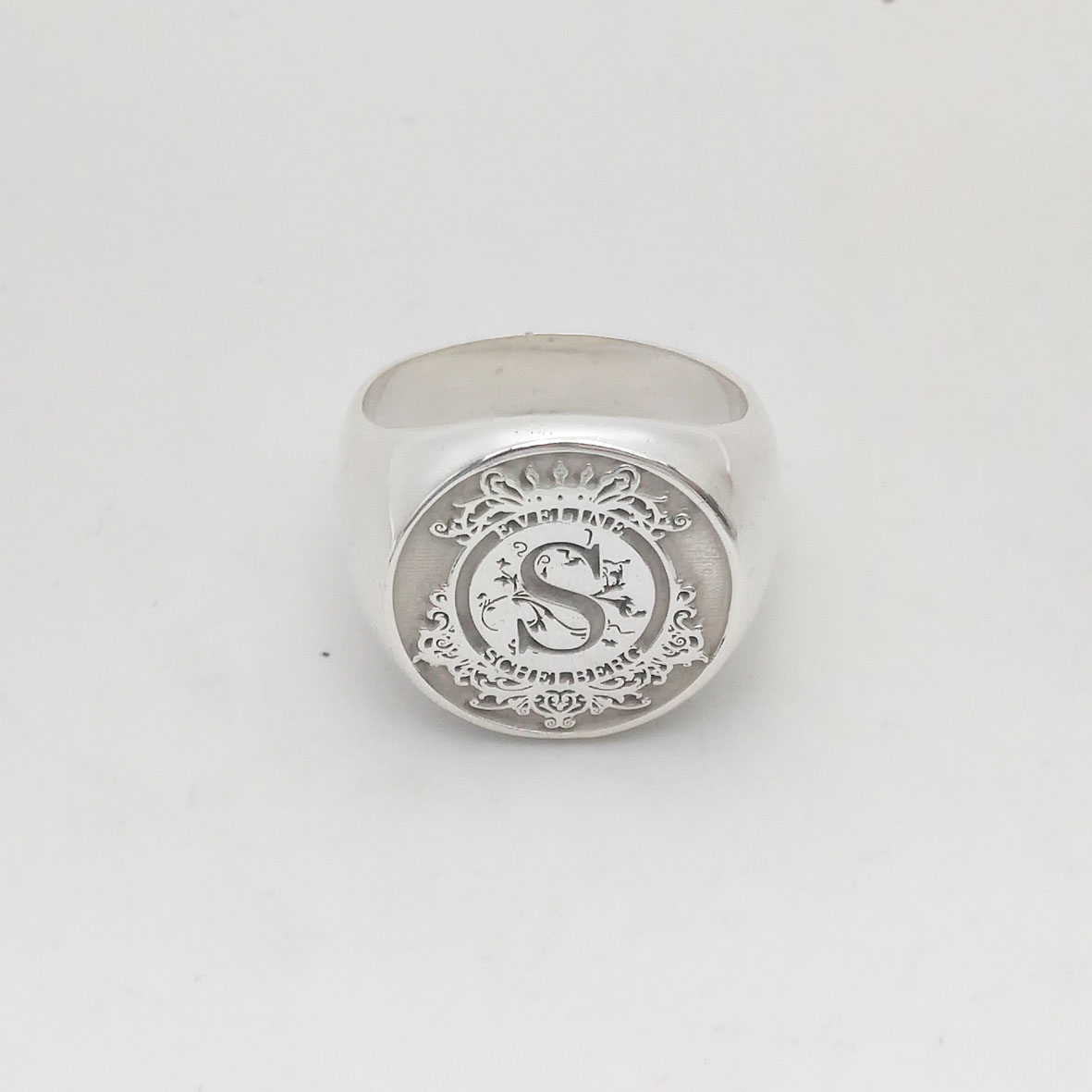 Custom Engraved 17mm Round Top - Signet Ring Men ulasan dan harga