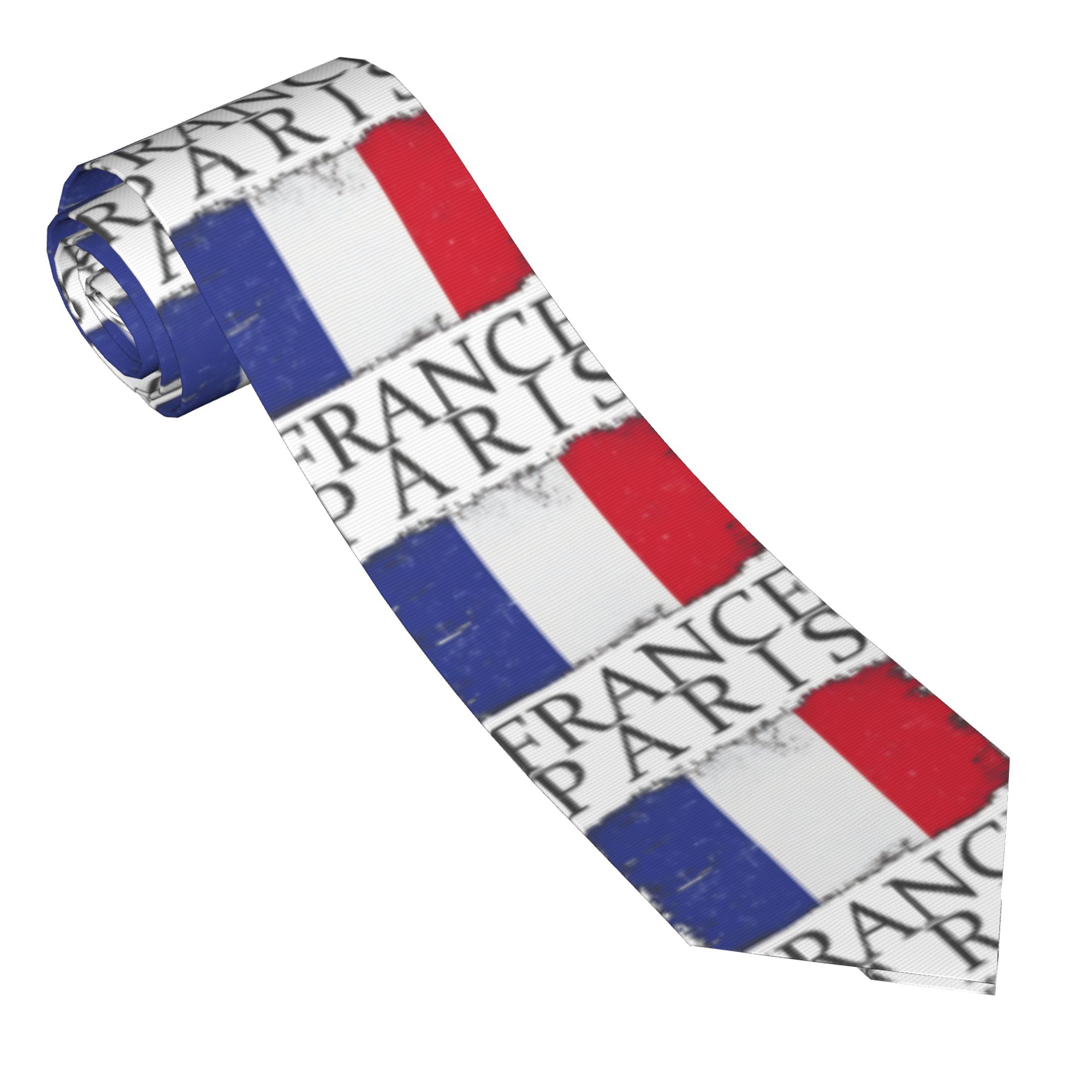 Men's Tie France Flag Capital  - Men'S Accessories Paris ulasan dan harga