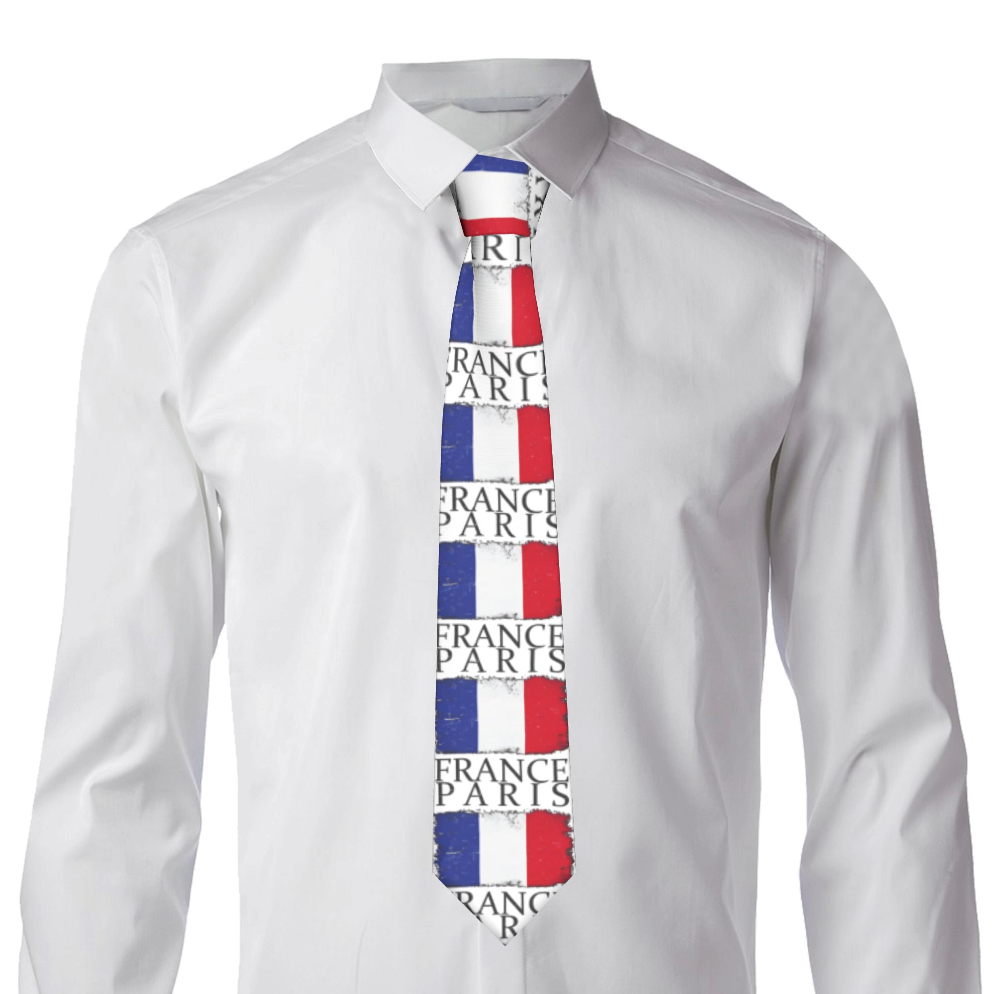 Men's Tie France Flag Capital  - Men'S Accessories Paris ulasan dan harga