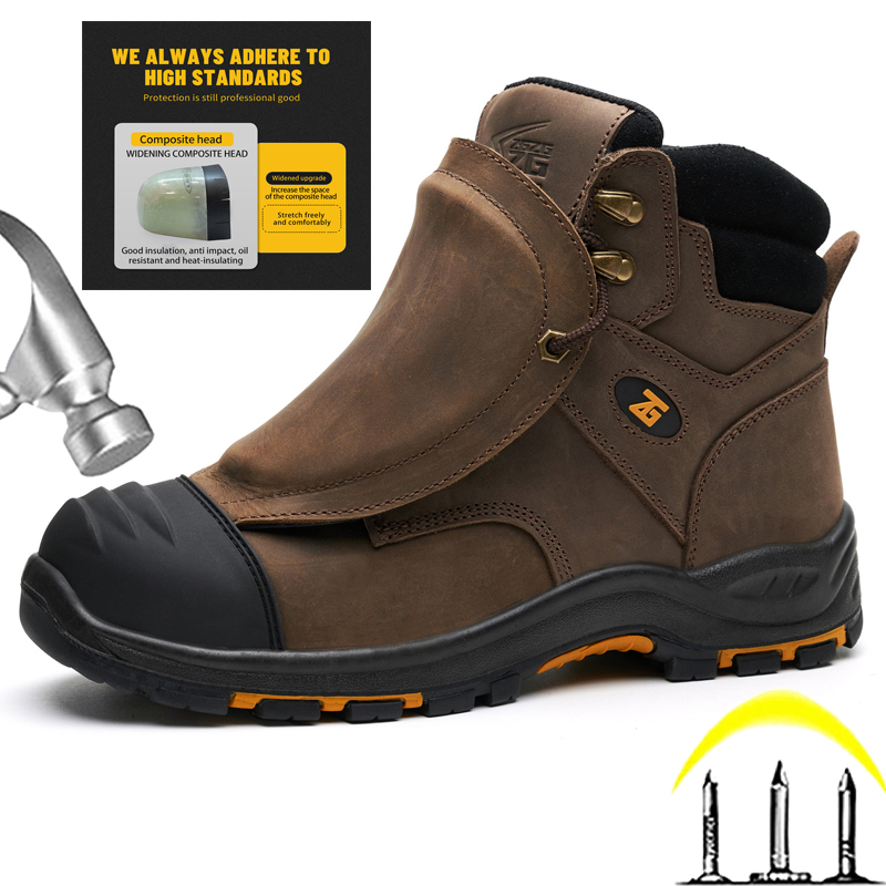 Genuine Leather Work Safety Bo - Men'S Accessories Leather ulasan dan harga
