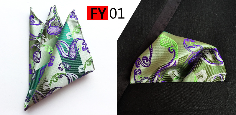 Fashion Bright Print Silk Pock - Men'S Accessories Office ulasan dan harga