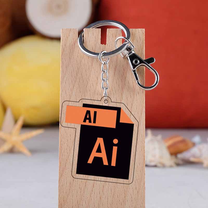 Cute Acrylic Software Icon Key - Men'S Accessories Office ulasan dan harga