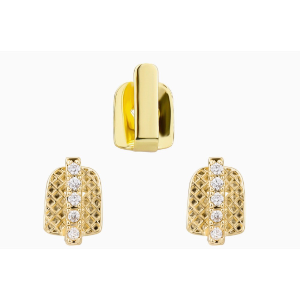 Gold Silver Plated  Iced Out T - Men Accessories In Silver ulasan dan harga