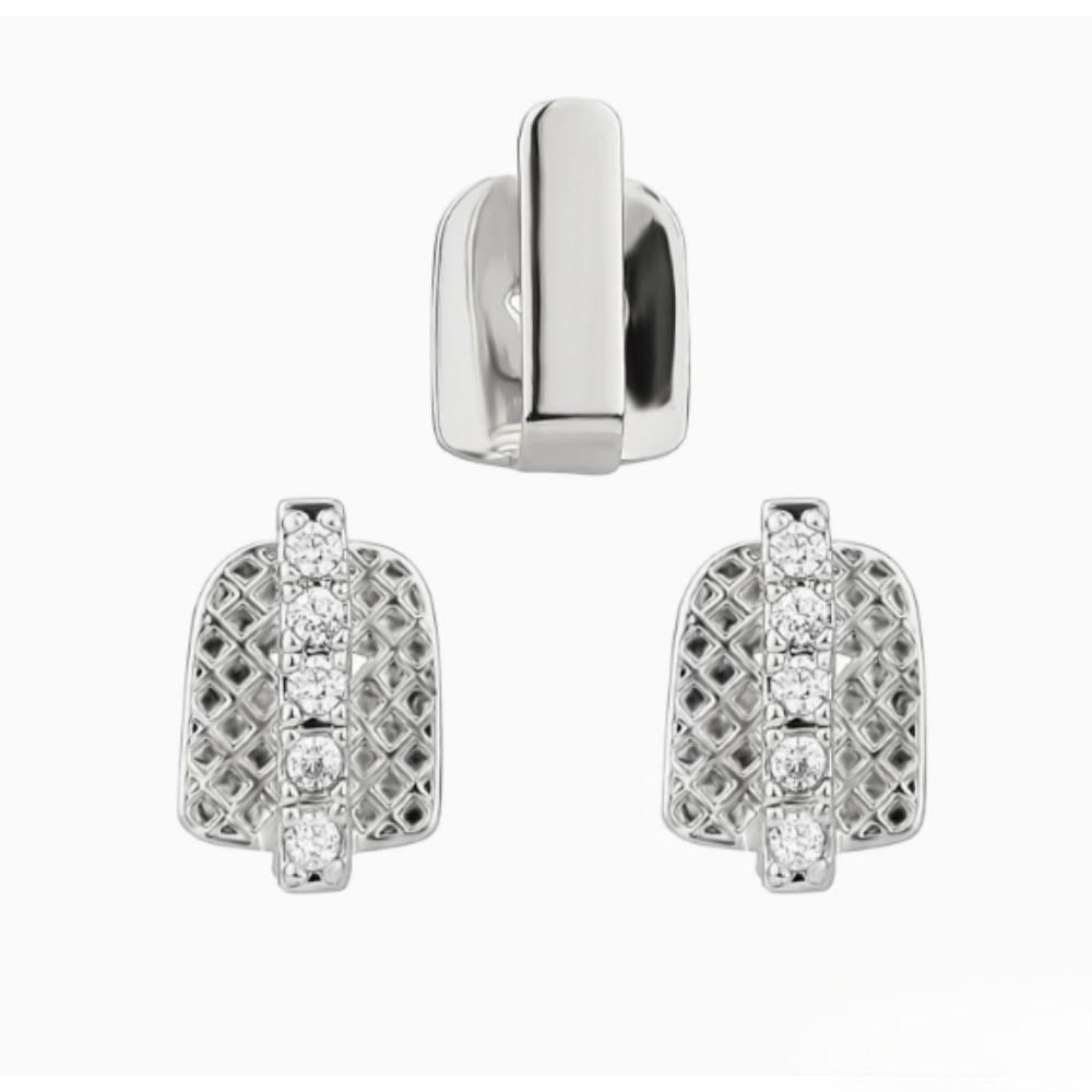 Gold Silver Plated  Iced Out T - Men Accessories In Silver ulasan dan harga