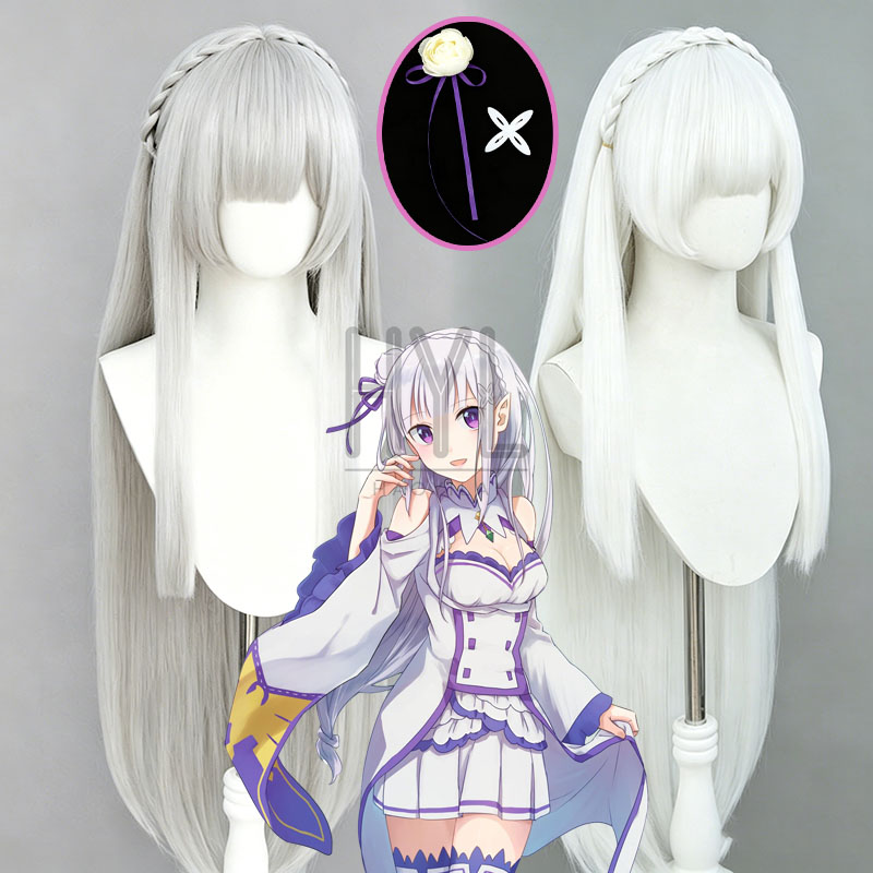 Anime Re:Zero Emilia Cosplay W - Men Accessories In Silver ulasan dan harga