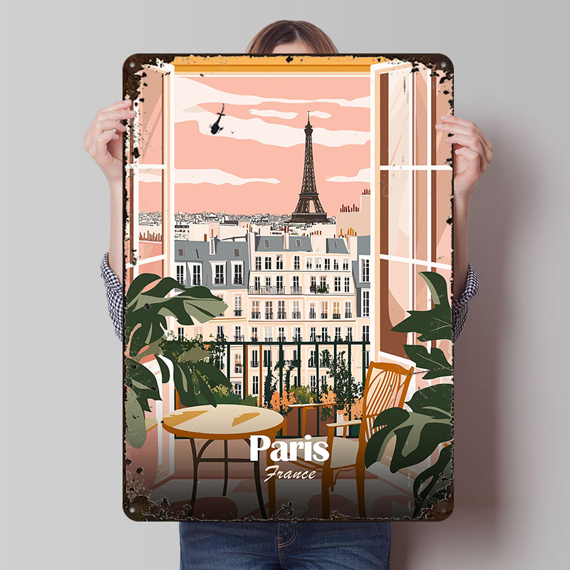 Paris Balcony View Metal Poste - Men'S Accessories Paris ulasan dan harga