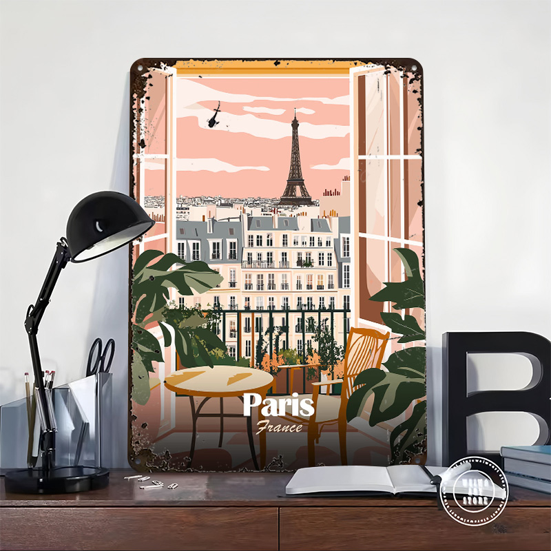 Paris Balcony View Metal Poste - Men'S Accessories Paris ulasan dan harga