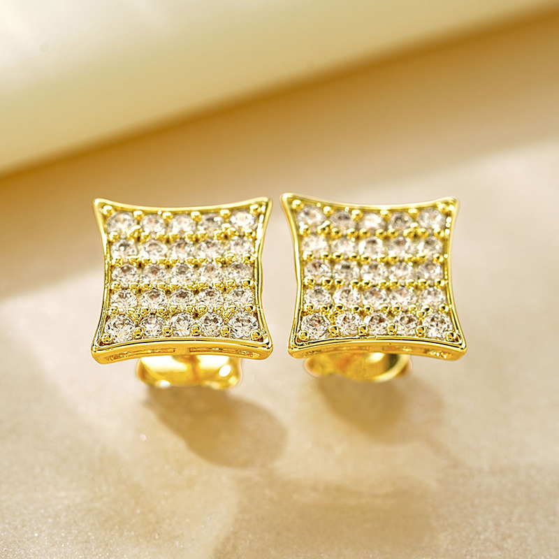 OXTAO Statement Square Stud Ea - Men'S Accessories Trending ulasan dan harga