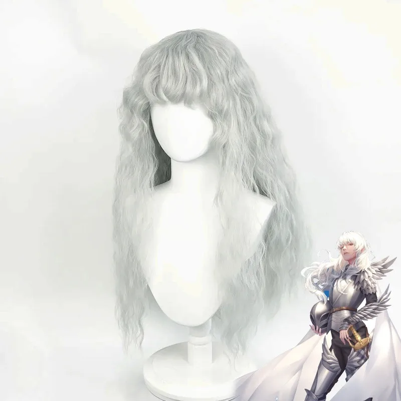 Anime Game Berserk Cosplay Wig - Men Accessories In Silver ulasan dan harga