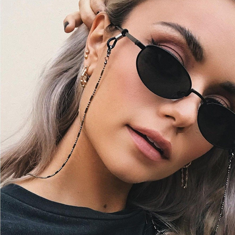 Mask Sunglasses Chains for Wom - Men Accessories In Silver ulasan dan harga