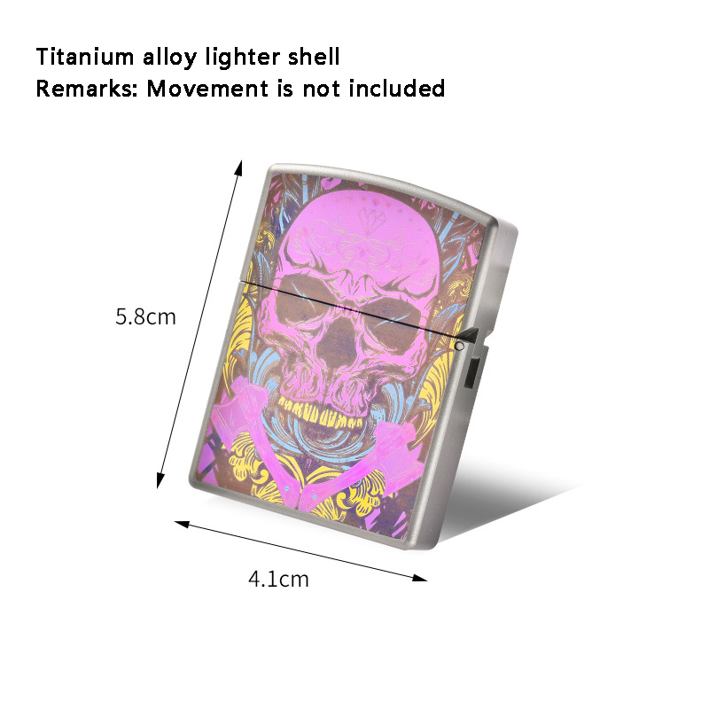 Pink Skull Titanium Alloy Ligh - Lighter Windproof ulasan dan harga