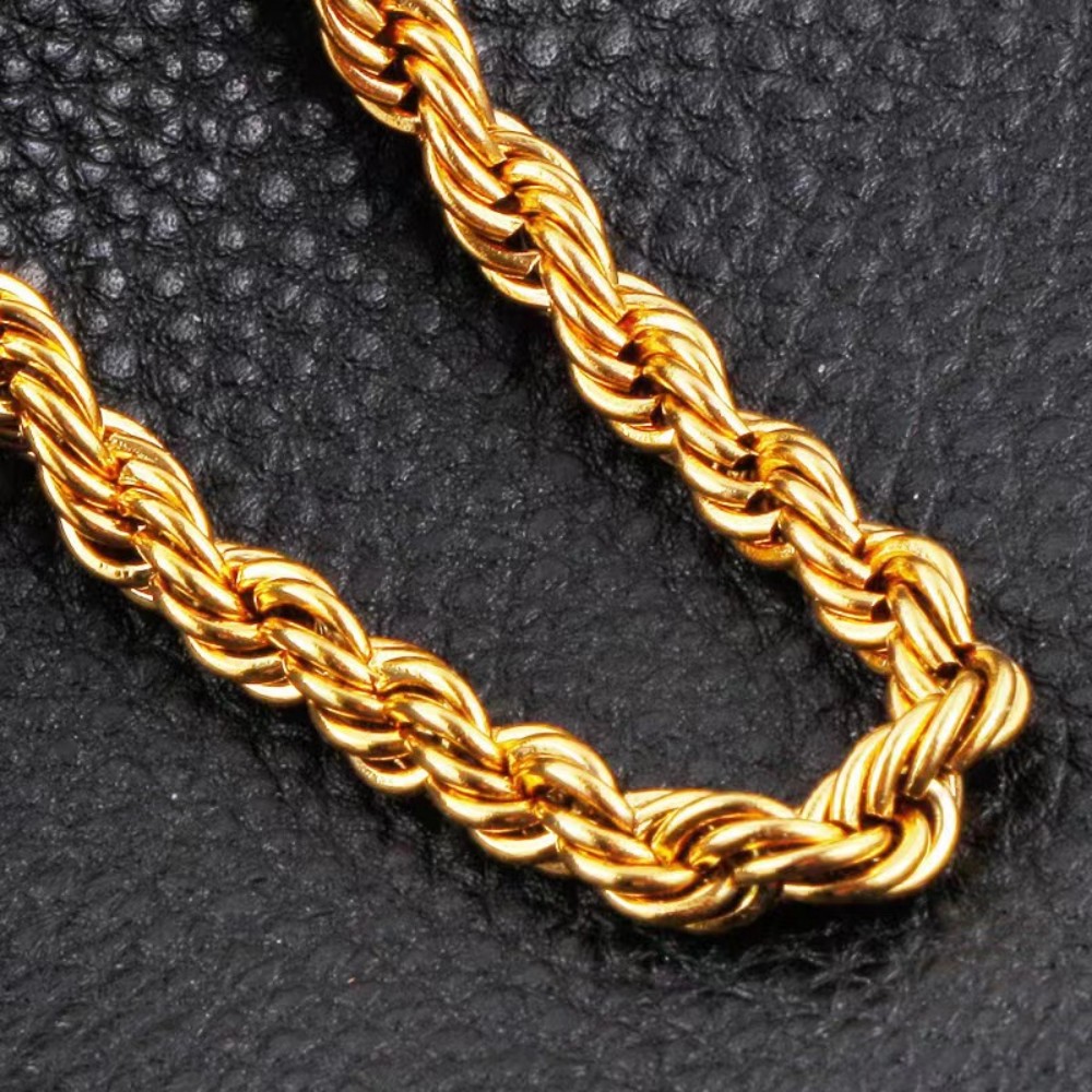 45-60cm Beautiful 18K Gold 4mm - Men'S Accessories Office ulasan dan harga