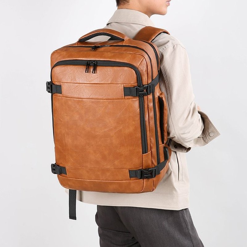 2027 NEW  Men Backpack PU Leat - Men'S Accessories Backpack ulasan dan harga
