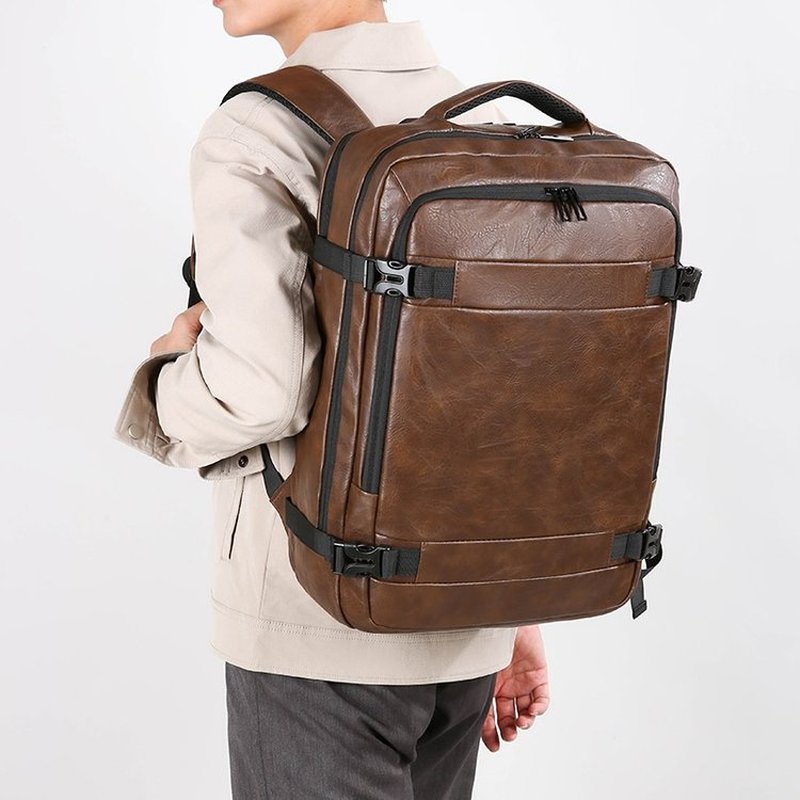 2027 NEW  Men Backpack PU Leat - Men'S Accessories Backpack ulasan dan harga