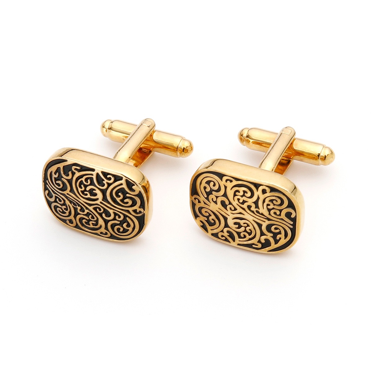 High Quality Gold Cufflinks Vi - Men'S Accessories Office ulasan dan harga