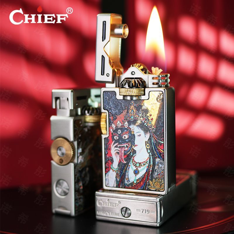 CHIEF Retro Oil Lighter Windpr - Lighter Windproof ulasan dan harga