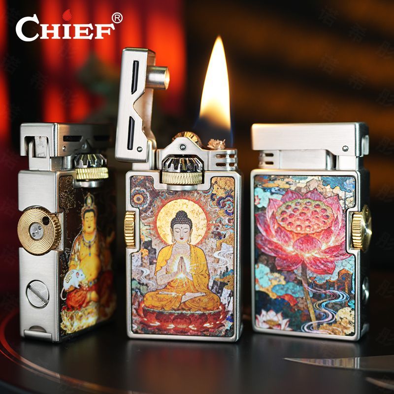 CHIEF Retro Oil Lighter Windpr - Lighter Windproof ulasan dan harga