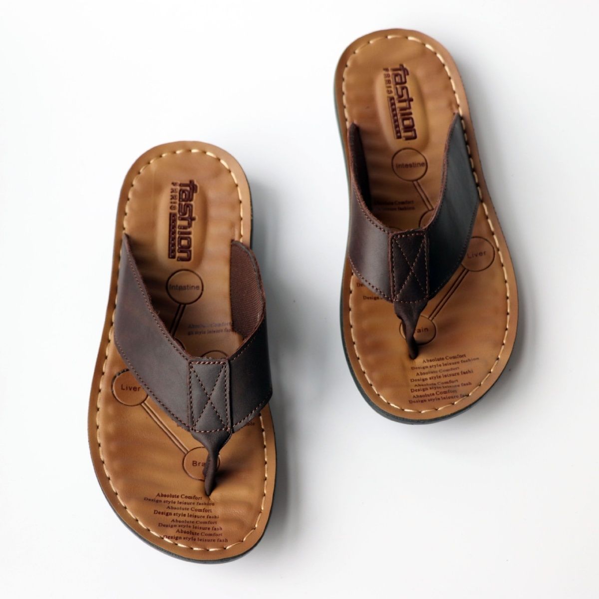 Summer Shoes Men Slippers Genu - Men'S Accessories Leather ulasan dan harga