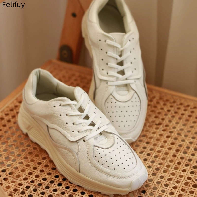 Round-toe Lace-up Casual White - Men'S Accessories Leather ulasan dan harga