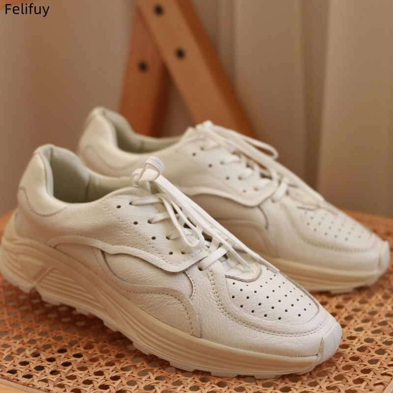 Round-toe Lace-up Casual White - Men'S Accessories Leather ulasan dan harga