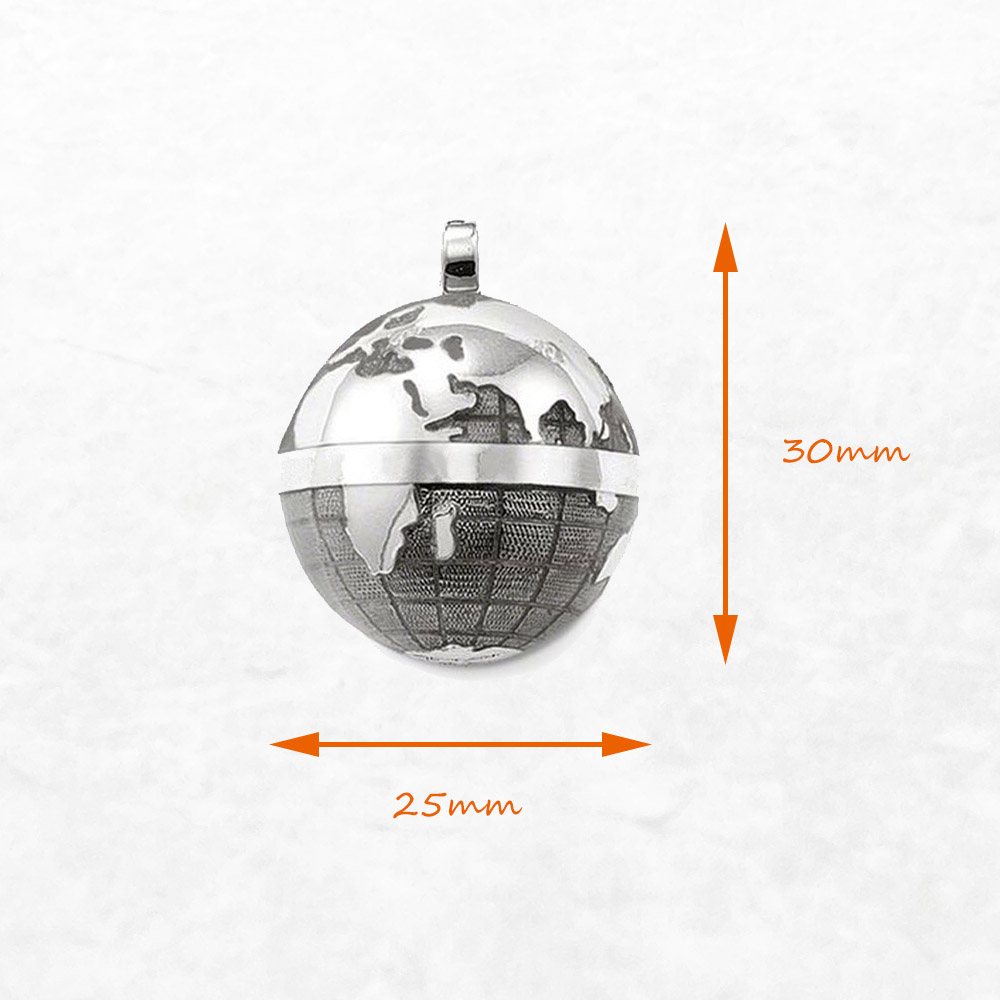 Pendant Gray Globe,Brand New F - Men'S Accessories Jewelry Brands ulasan dan harga