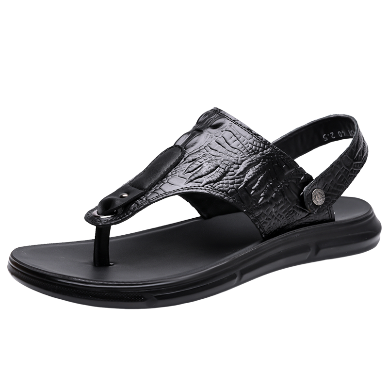 Men's Pu Leather Sandals Summe - Men'S Accessories Leather ulasan dan harga