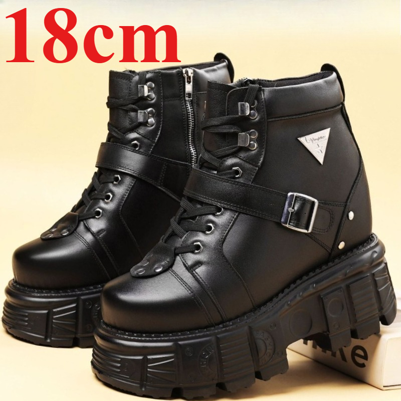 Genuine Leather Motorcycle Boo - Men'S Accessories Leather ulasan dan harga