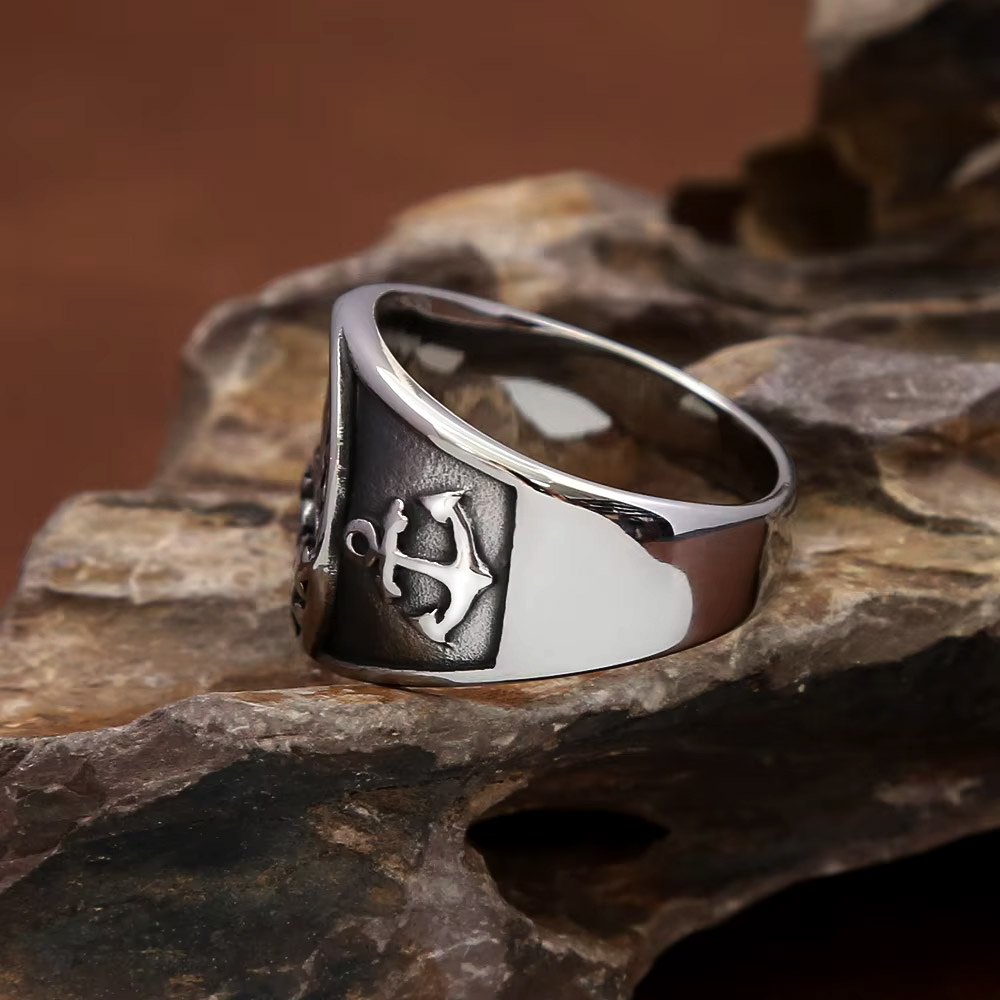 Vintage Nautical Nordic Sailbo - Signet Ring Men ulasan dan harga