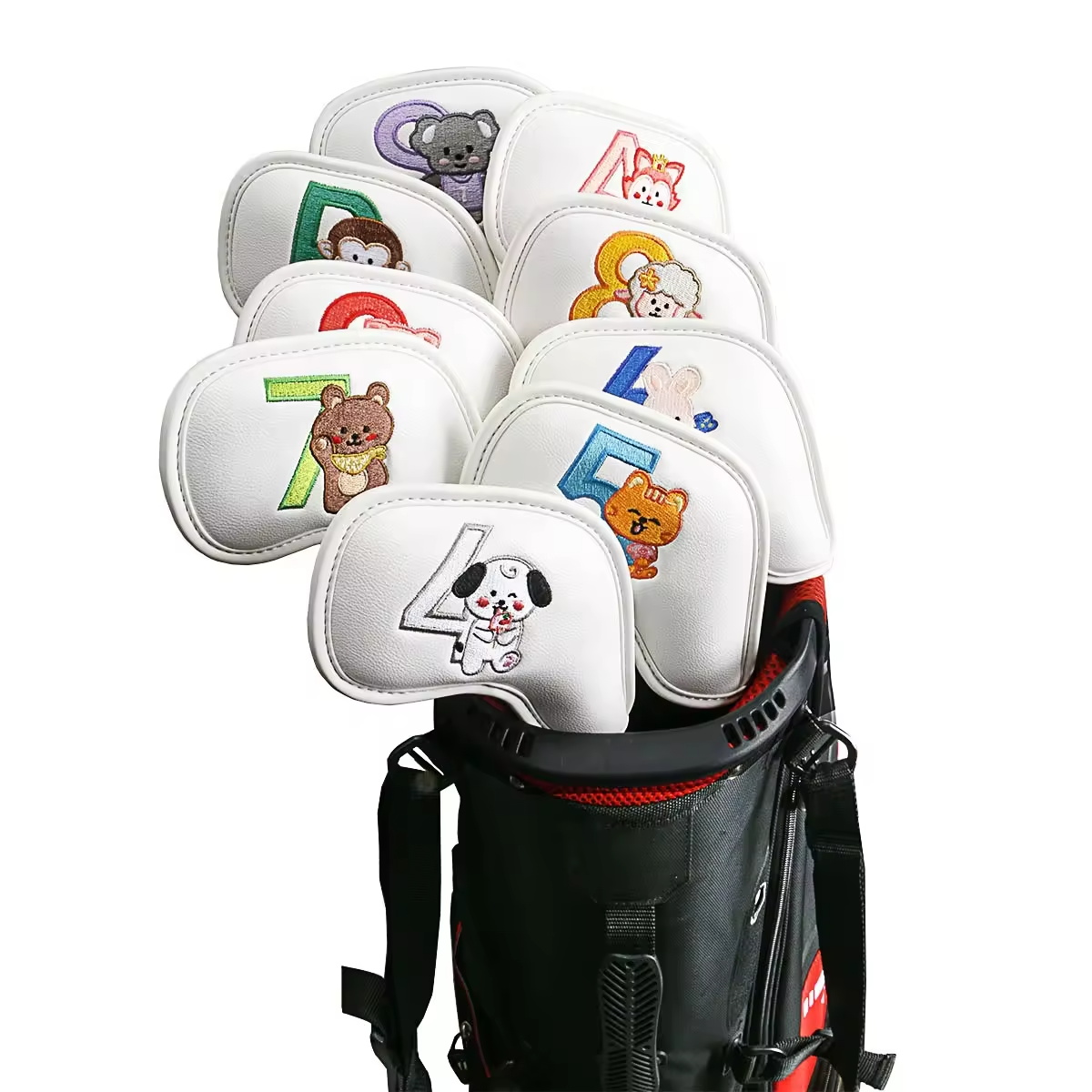 9Pcs Cute Cartoon Animal Golf  - Men'S Accessories Leather ulasan dan harga