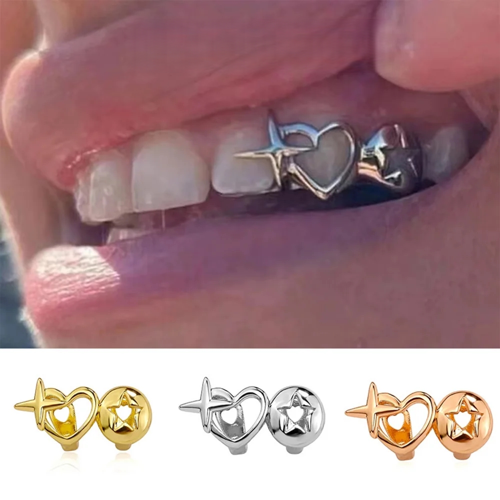 Punk Hip Hop Hollow Heart Teet - Men Accessories In Silver ulasan dan harga