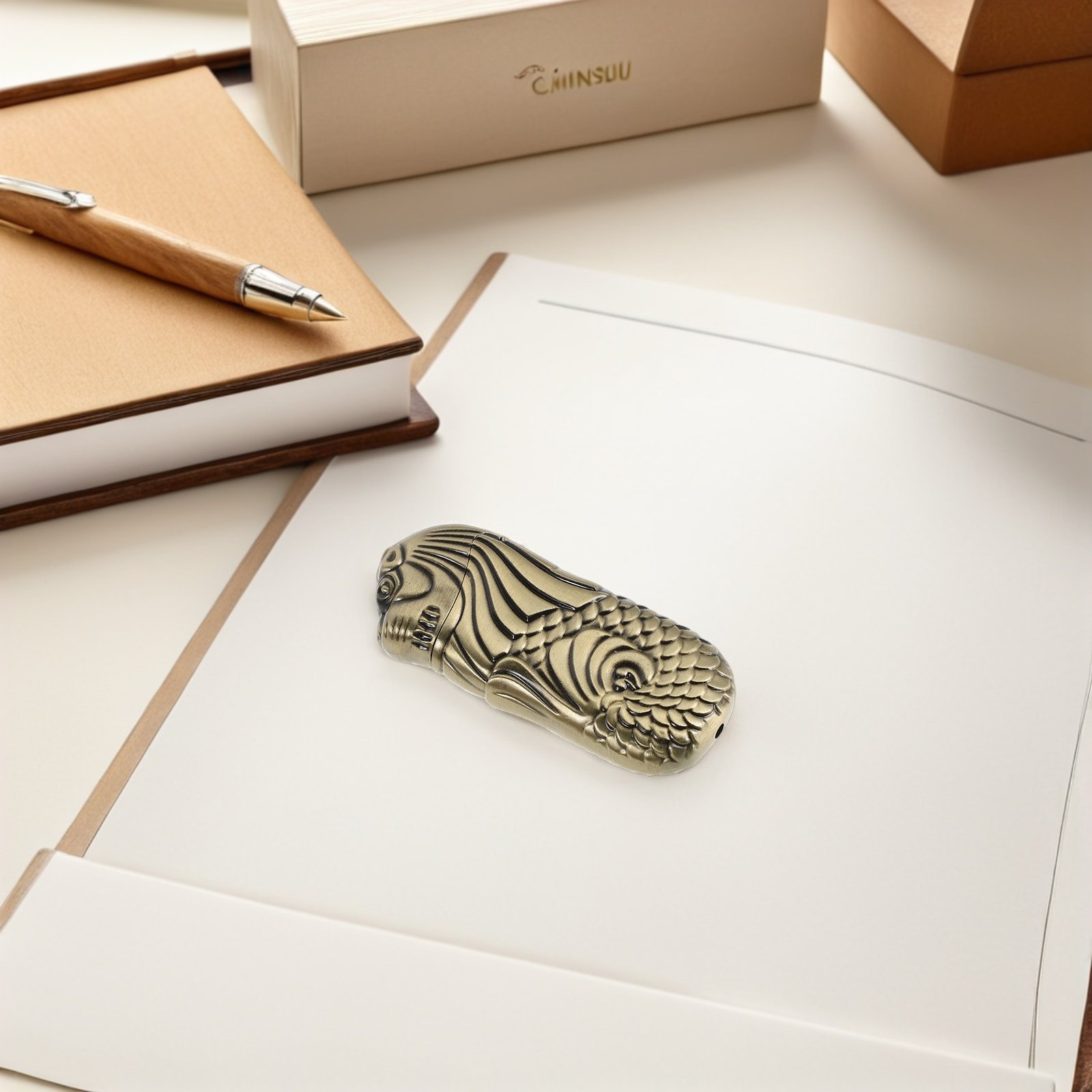 Merlion Lighter Case Embossed  - Lighter Windproof ulasan dan harga