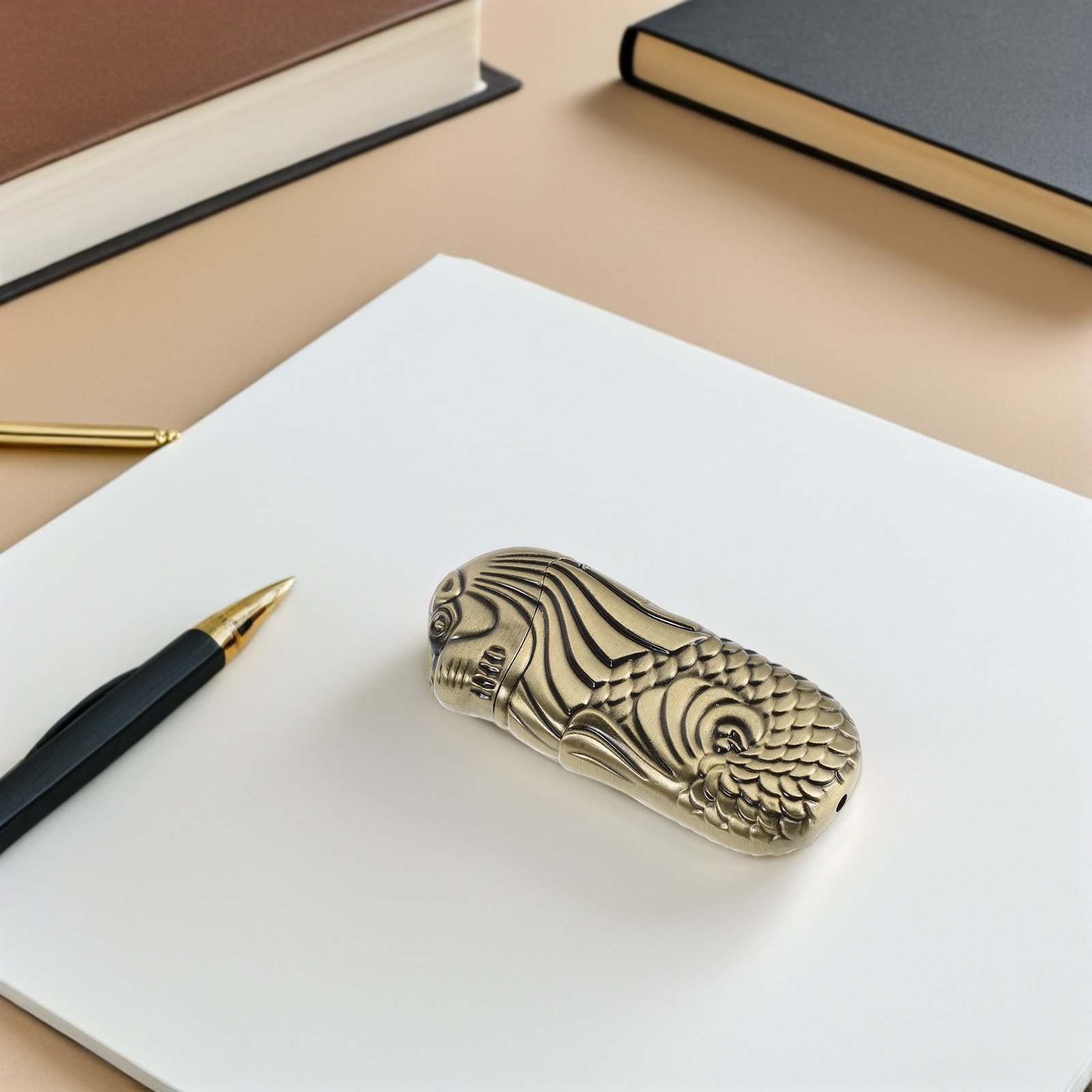 Merlion Lighter Case Embossed  - Lighter Windproof ulasan dan harga