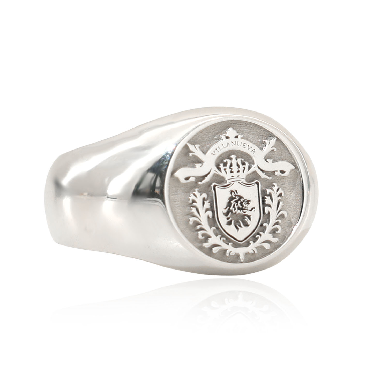 17mm Round 925 Solid Silver Me - Signet Ring Men ulasan dan harga
