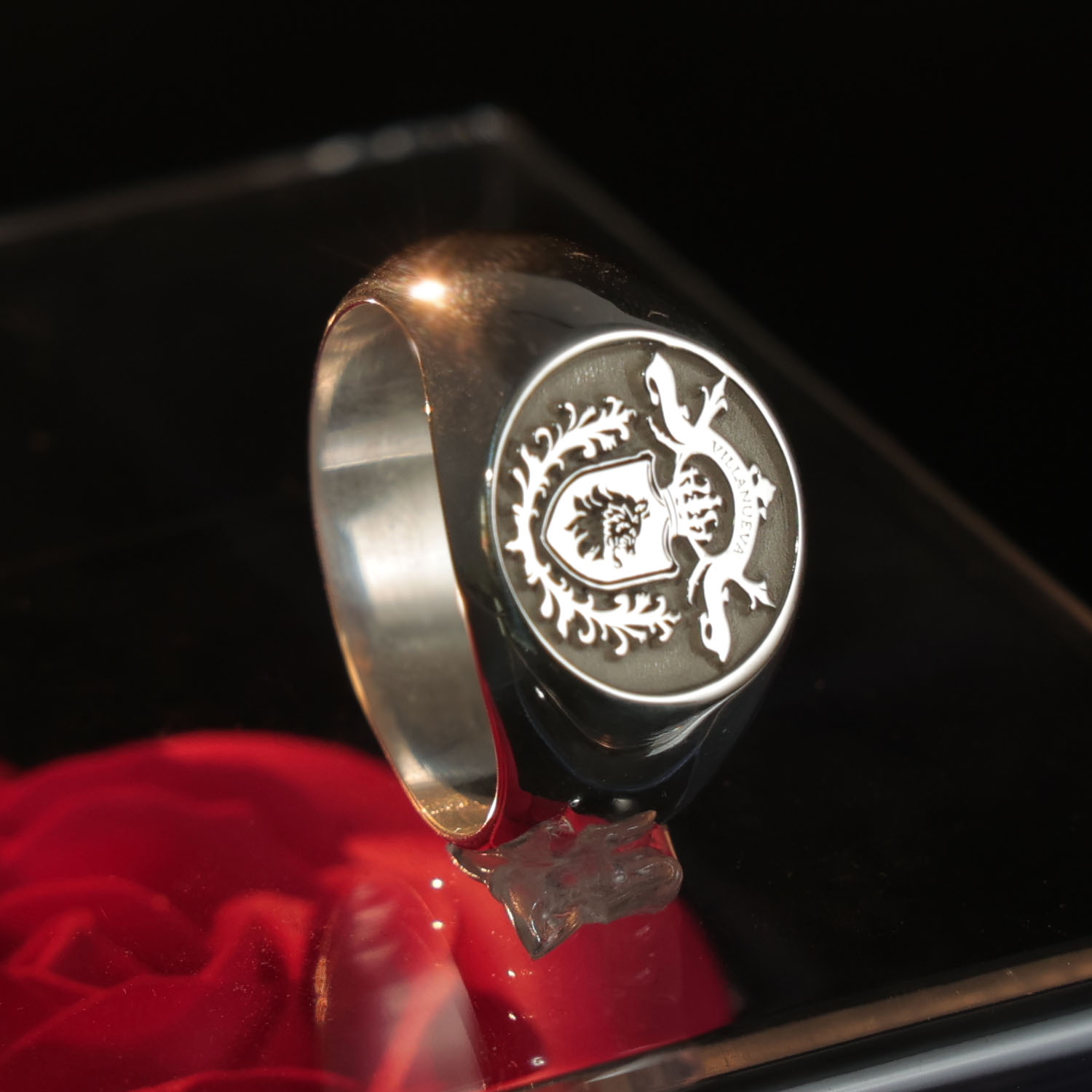 17mm Round 925 Solid Silver Me - Signet Ring Men ulasan dan harga