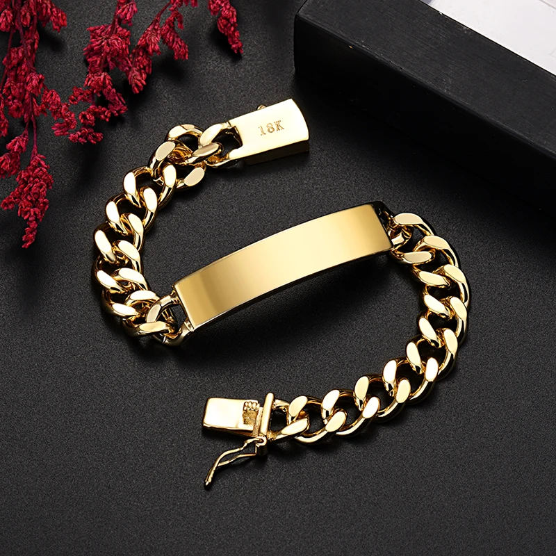 Fine Creative 18K Gold bracele - Men'S Accessories Jewelry Brands ulasan dan harga