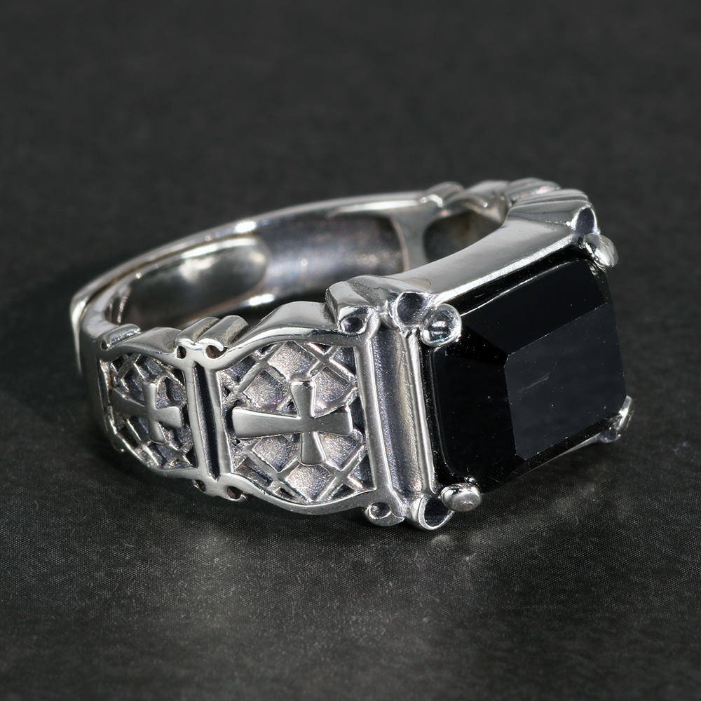 Vintage Punk Silver 925 Jewelr - Signet Ring Men ulasan dan harga